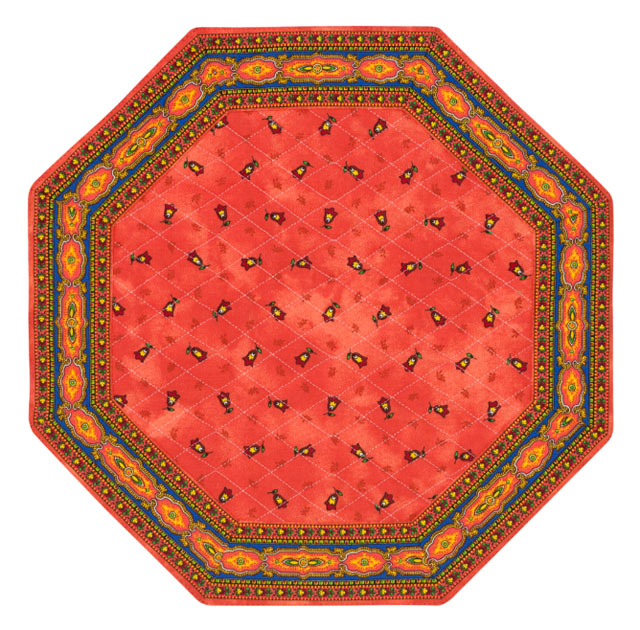 Octogonal table mat (Marat d'Avignon / tradition. rust)